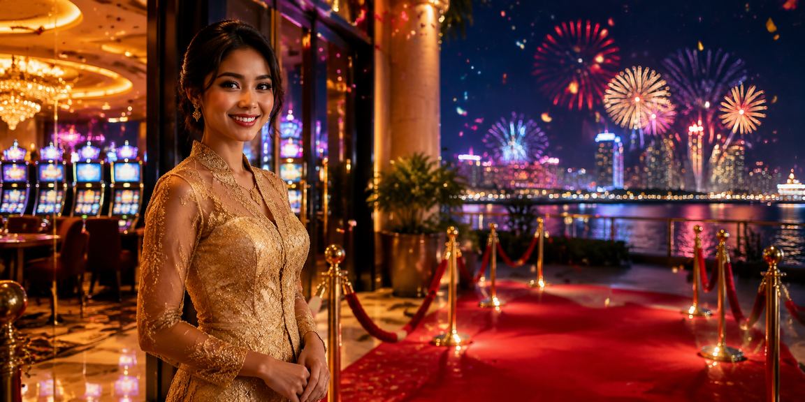 Wanita berkebaya bermain pertaruhan dan slot di Johor Malaysia