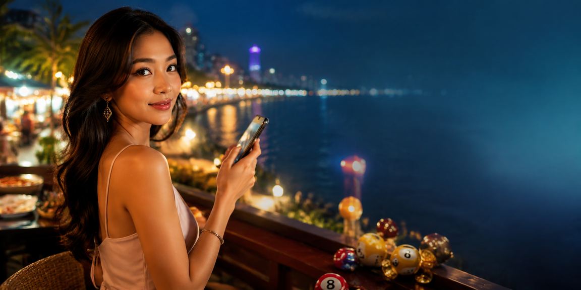 Pengguna membaca terma platform perjudian di Pulau Pinang Malaysia